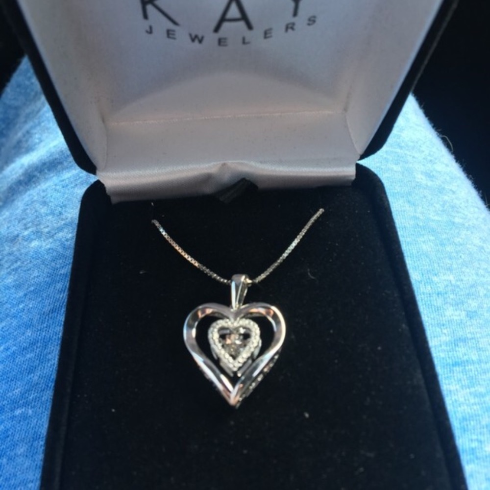 Kay Jewelers Floating Heart Necklace
